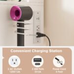 Kyriako Modern Makeup Vanity with LED Mirror, Charging Ports & 3 Drawers – Perfect Bedroom Dressing Table - Image 5