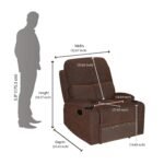 Nilkamal Matt 1 Seater Manual Recliner (Cocoa) - Image 14