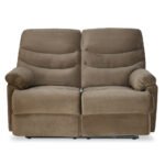 Nilkamal Skelton 2 Seater Manual Recliner (Velvet Brown) - Image 2
