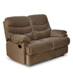 Nilkamal Skelton 2 Seater Manual Recliner (Velvet Brown) - Image 3