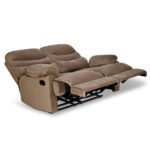 Nilkamal Skelton 2 Seater Manual Recliner (Velvet Brown) - Image 4