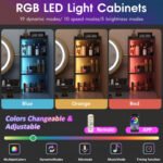 Vanity Makeup Desk Set with Touch Screen Dimming Mirror – Modern Design - Image 5