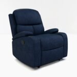 Nilkamal Matt 1 Seater Fabric Manual Recliner (Blue) - Image 6