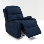 Nilkamal Matt 1 Seater Fabric Manual Recliner (Blue) - Image 9