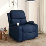 Nilkamal Matt 1 Seater Fabric Manual Recliner (Blue) - Image 3