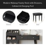 Modern Wooden Makeup Vanity Desk with Drawers – Compact Bedroom Vanity - Image 4