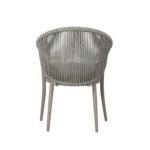 Detect Outdoor Patio Seating Set 2 Chairs and 1 Table Set (Grey) Braided & Rope - Image 6