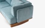 Anish 2 Seater Sofa Blue - Image 11