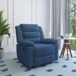 Nilkamal Sierra 1 Seater Manual Recliner Sofa (Blue)