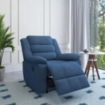 Nilkamal Sierra 1 Seater Manual Recliner Sofa (Blue) - Image 2