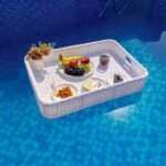 Rocío Luxury Floating Serving Tray For Swimming Pool - White( Rectangle )