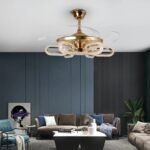 Crystal Wormhole Chandelier Ceiling Fan with Remote Control - Image 8