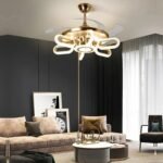 Crystal Wormhole Chandelier Ceiling Fan with Remote Control - Image 18