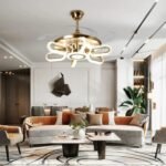 Crystal Wormhole Chandelier Ceiling Fan with Remote Control - Image 7