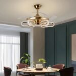 Crystal Wormhole Chandelier Ceiling Fan with Remote Control - Image 5