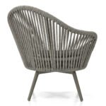 Faux Outdoor Patio Seating Set 2 Chairs and 1 Table Setc(Grey) Braided & Rope - Image 9