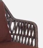 Solve Outdoor Patio Seating Set 4 Chairs and 1 Table Set (Brown) Braided & Rope - Image 6