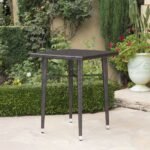 Billy Outdoor Patio Bar Sets 4 Chairs and 1 Table (Brown) - Image 4