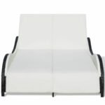 Capone Outdoor Poolside Sunbed With Cushion Daybed (Black/Brown) - Image 6