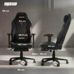 Drogo Titan Leto Ergonomic Gaming Chair with Hybrid Leatherette Fabric - Image 10