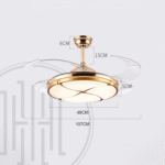 Invisible Chandelier Ceiling Fan with Remote Control - Image 10