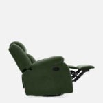 Avalon - Rocking & Rotating Single Seater Fabric Recliner In Green Colour - Image 10