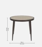 Hall Outdoor Patio Seating Set 4 Chairs and 1 Table Set (Black + Honey) Braided & Rope - Image 9