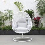 Pico Single Seater Hanging Swing With Stand For Balcony , Garden (White) - Image 12