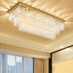 Logro Square Crystal Flush Mount Chandelier - Image 14