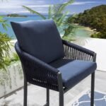 Beatriz Outdoor Patio Bar Set 2 Chairs and 1 Table Set Braided & Rope - Image 3