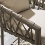 Carlos Outdoor Garden Patio Dining Set 4 Chairs and 1 Table Set Braided & Rope - Image 9
