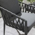 Pepita Outdoor Patio Seating Set 2 Chairs and 1 Table Set Braided & Rope - Image 8