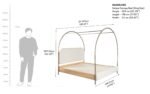 Solace Canopy Bed (King Size) - Image 5