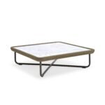 Hancy Outdoor Sofa Set 6 Seater , 2 Ottoman and 1 Center Table + 1 side table Set  (Tan + Beige) Braided & Rope - Image 6